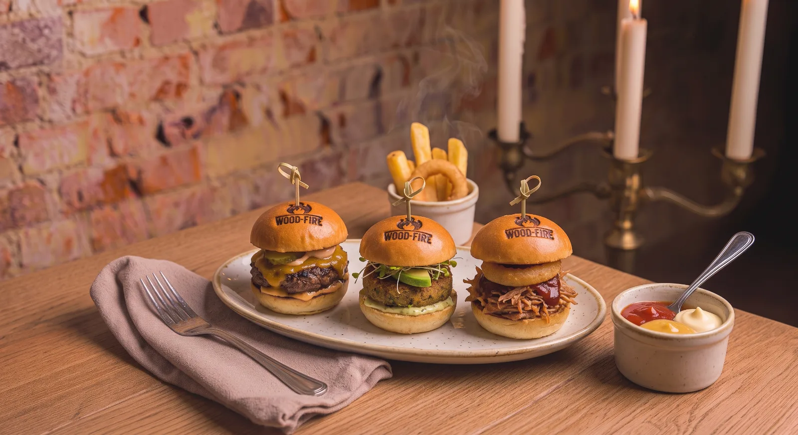 Mini Burgers Trío